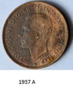 1 penny ,  Engeland, 1937, 1938,1939 en 1971, Postzegels en Munten, Ophalen of Verzenden