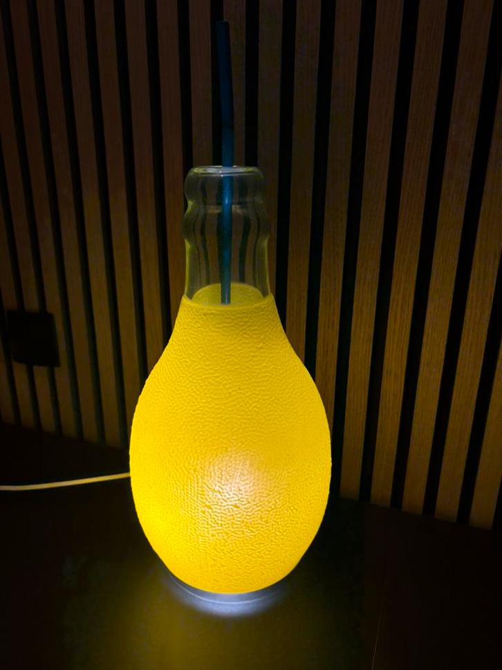 Originele Orangina lichtbak, reclame flesje verlicht, Verzamelen, Merken en Reclamevoorwerpen, Zo goed als nieuw, Lichtbak of (neon) lamp