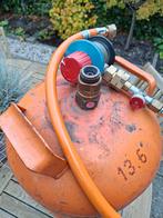 Repsol Propaan Gasfles met ventiel, is bijna leeg, Tuin en Terras, Ophalen of Verzenden, Gebruikt, Repsol