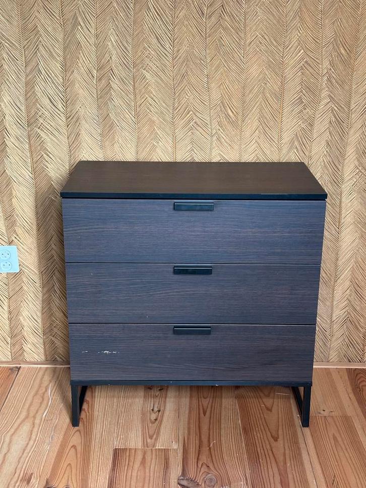 Ikea Ladekast - Bruin - 3 Lades, Huis en Inrichting, Kasten | Dressoirs, Gebruikt, Minder dan 50 cm, 25 tot 50 cm, Met lade(s)