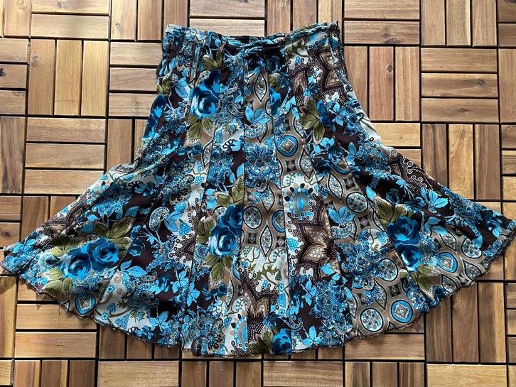 C&A strokenrok – Maat 38, Kleding | Dames, Rokken, Zo goed als nieuw, Maat 38/40 (M), Blauw, Boven de knie, Ophalen of Verzenden