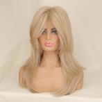 Blonde Lange Pony Pruik Haar Dames Vrouwen Blond, Sieraden, Tassen en Uiterlijk, Uiterlijk | Haarverzorging, Verzenden, Nieuw