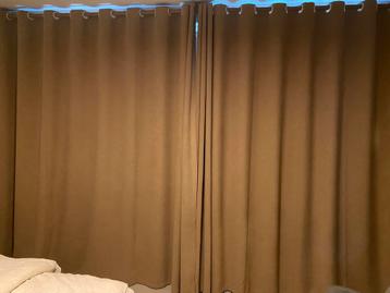 Black out curtains 2 pieces without rod  beschikbaar voor biedingen