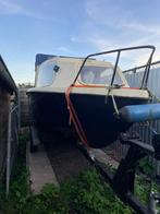 Motorboot met aanhanger en 50 pk 2-takt, Watersport en Boten, Ophalen, Gebruikt, 50 pk of meer, Snelvarend