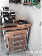 Wandplank modern steigerbuis met steigerhout, Info@hout-art.nl, Nieuw, Ophalen of Verzenden, Hoeves 3 in Schijndel