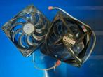 2x led computer cooler fan ventilator, Ophalen of Verzenden, Zo goed als nieuw, Luchtkoeling