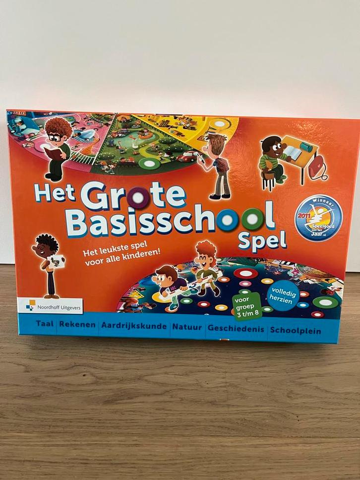 Het Grote Basisschool Spel, Hobby en Vrije tijd, Gezelschapsspellen | Bordspellen, Nieuw, Drie of vier spelers, Ophalen of Verzenden
