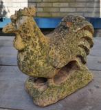 Mooie verweerde stenen haan, Tuin en Terras, Tuinbeelden, Ophalen, Gebruikt, Steen