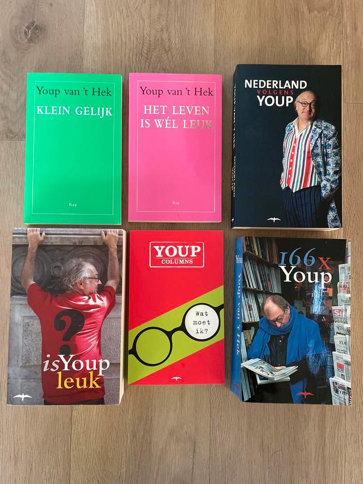 Youp van 't Hek - 6 Boeken, Boeken, Humor, Gelezen, Anekdotes en Observaties, Ophalen of Verzenden