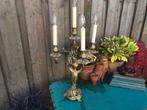 Antieke tafellamp barok 4 armige messing? 77h-37br Miekje, Ophalen of Verzenden