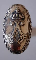 Antieke messing deurkruk met slotplaat, Doe-het-zelf en Verbouw, Ophalen of Verzenden, Gebruikt, Koper of Messing, Klink of Kruk