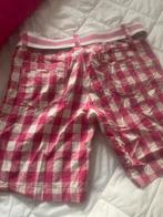 Fishbone korte broek roze geruit XS, Kort, Ophalen of Verzenden, Roze, Maat 34 (XS) of kleiner