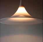 Heksen hoed lamp Harco Loor retro design 60cm. carbonaat wit, Huis en Inrichting, Lampen | Hanglampen, Kunststof, Ophalen of Verzenden
