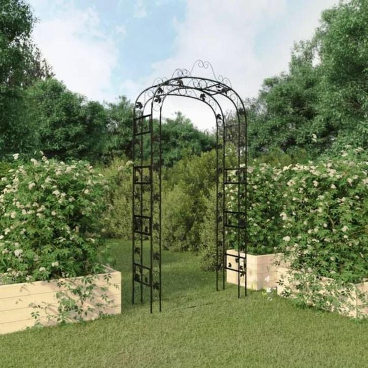 Hondenhok met wielen gegalvaniseerd staal zwart, Dieren en Toebehoren, Hondenhokken, Nieuw, 100 cm of meer, 110 cm of meer, Ophalen of Verzenden
