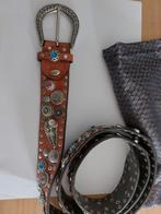 NANNI super gave leren riem, Ophalen of Verzenden, Zo goed als nieuw, Bruin, 100 cm of meer
