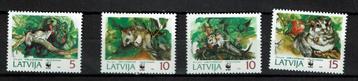letland 1994 pf wwf serie relmuis wildlife zoogdieren beschikbaar voor biedingen