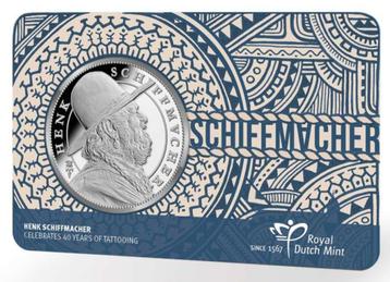 Nederland Henk Schiffmacher penning in Coincard beschikbaar voor biedingen