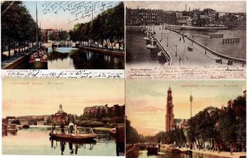 Amsterdam, vier fraaie kaarten van het oude Amsterdam  beschikbaar voor biedingen