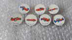 7 verschillende speldjes race auto's, Verzamelen, Speldjes, Pins en Buttons, Ophalen of Verzenden, Zo goed als nieuw, Transport