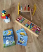 houten domino en hamerbankje, geheugenspel  samen 2,50., Ophalen of Verzenden, Zo goed als nieuw, Overige typen