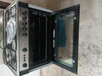 Bestron RVS 90 cm RVS gasfornuis 5 pits,&conventionele oven, Ophalen, 60 cm of meer, Grill, Zo goed als nieuw