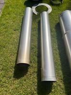 Rvs Rookgasafvoer + Accessoires, Afvoer, Gebruikt, 2 tot 4 meter, Ophalen of Verzenden