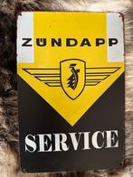 Zundapp Service  Bord 30 bij 20 metaal, Ophalen of Verzenden, Zo goed als nieuw, Reclamebord