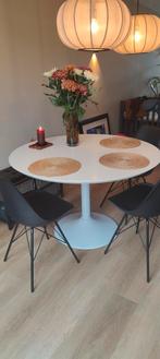Witte Tulip Tafel - Rond 120cm, Huis en Inrichting, Ophalen