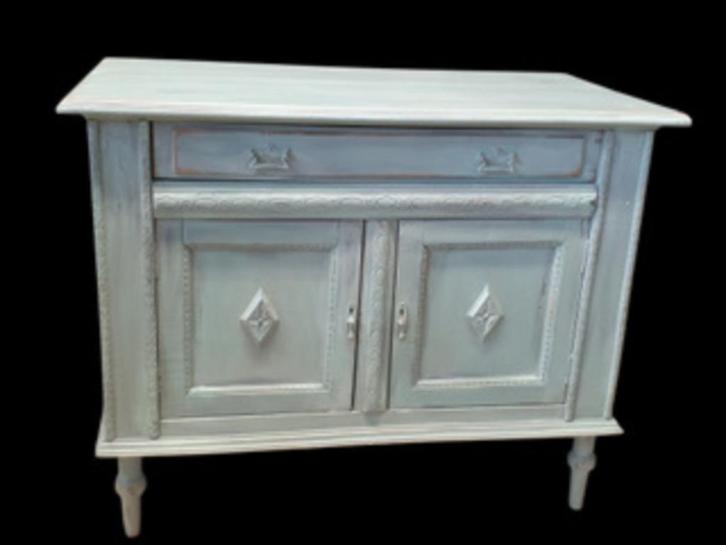 2211 Vintage brocante kastje dressoir commode tv kastje kast, Huis en Inrichting, Kasten | Televisiemeubels, Gebruikt, Minder dan 100 cm
