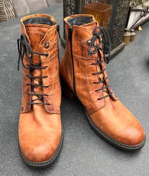 Wolky bruine enkellaarzen maat 42[vj], Kleding | Dames, Schoenen, Zo goed als nieuw, Lage of Enkellaarzen, Bruin, Ophalen of Verzenden