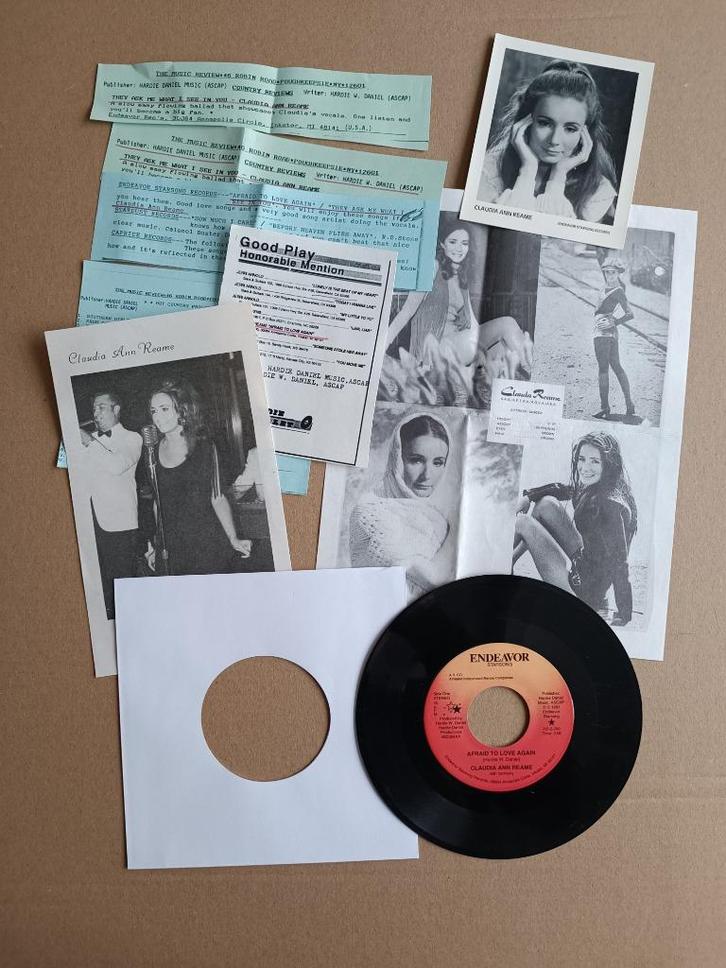 Single: Claudia Ann Reame - Afraid To Love Again (1991) USA, Cd's en Dvd's, Vinyl Singles, Gebruikt, Pop, 7 inch, Verzenden