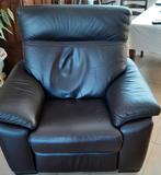 Leren relax fauteuil, Huis en Inrichting, Fauteuils, Ophalen, Zo goed als nieuw, 75 tot 100 cm, 50 tot 75 cm