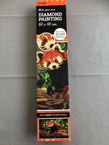 Diamond Painting 60x40 cm Rode Panda **Nieuw** Kado Tip beschikbaar voor biedingen