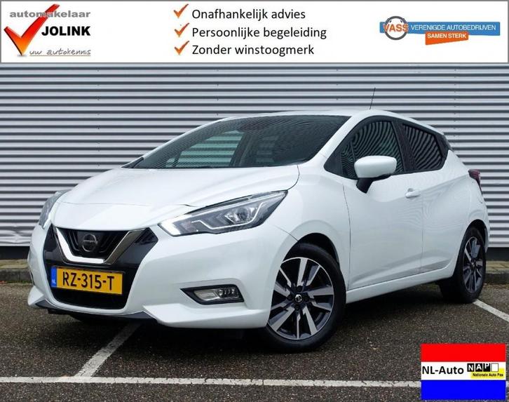 Nissan MICRA 0.9 IG-T N-Connecta I NL-Auto I 2e eig. I 100%, Auto's, Nissan, Micra, ABS, Airbags, Airconditioning, Bluetooth, Boordcomputer