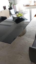 design eettafel graniet en roestvrijstaal, Ophalen, Overige materialen, Design, 200 cm of meer