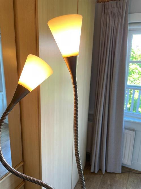 Tom Kater Design vloerlamp brons kleur - "pasta mista", Huis en Inrichting, Lampen | Vloerlampen, Gebruikt, 100 tot 150 cm, Glas