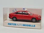 Audi A6 brandweer - Rietze 1/87, Hobby en Vrije tijd, Modelauto's | 1:87, Zo goed als nieuw, Auto, Rietze, Verzenden