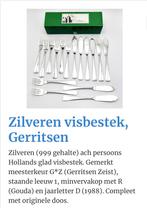 Zilveren visbestek Gerritsen, Antiek en Kunst, Ophalen of Verzenden, Zilver