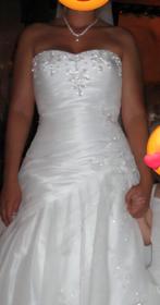 Prachtige Trouwjurk - Eenmalig Gedragen!, Ophalen, Gedragen, Wit, Trouwjurk
