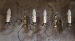 2 koper brons adelaar wandlampen wandluchters 2 armig, Antiek en Kunst, Ophalen of Verzenden