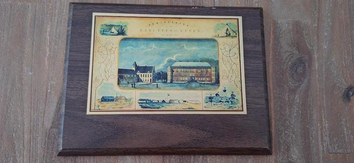 Militairia KMA-schildje Herinnering aan het cadetten leven, Verzamelen, Militaria | Algemeen, Landmacht, Foto of Poster, Nederland