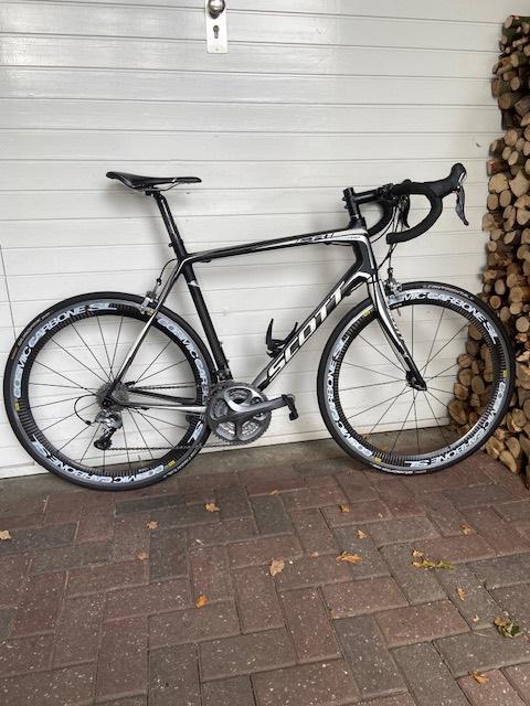 topfiets SCOTT CR1 PRO CARBON ultegra mavic carbon wheels, Fietsen en Brommers, Fietsen | Racefietsen, Zo goed als nieuw, Heren