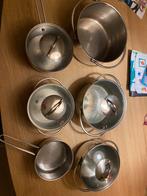 Art of Cooking pannenset 6 delig, Gebruikt, Pannenset, Ophalen of Verzenden, Rvs