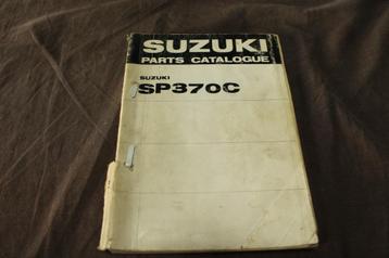 Suzuki SP370C 1978 motorcycle parts catalogue SP 370 C beschikbaar voor biedingen