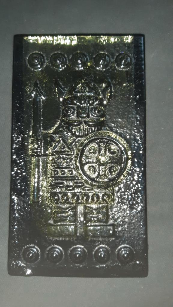 Viking Glasreliëf Magnor K. Lillehammer Noorwegen, Antiek en Kunst, Kunst | Overige Kunst, Ophalen of Verzenden