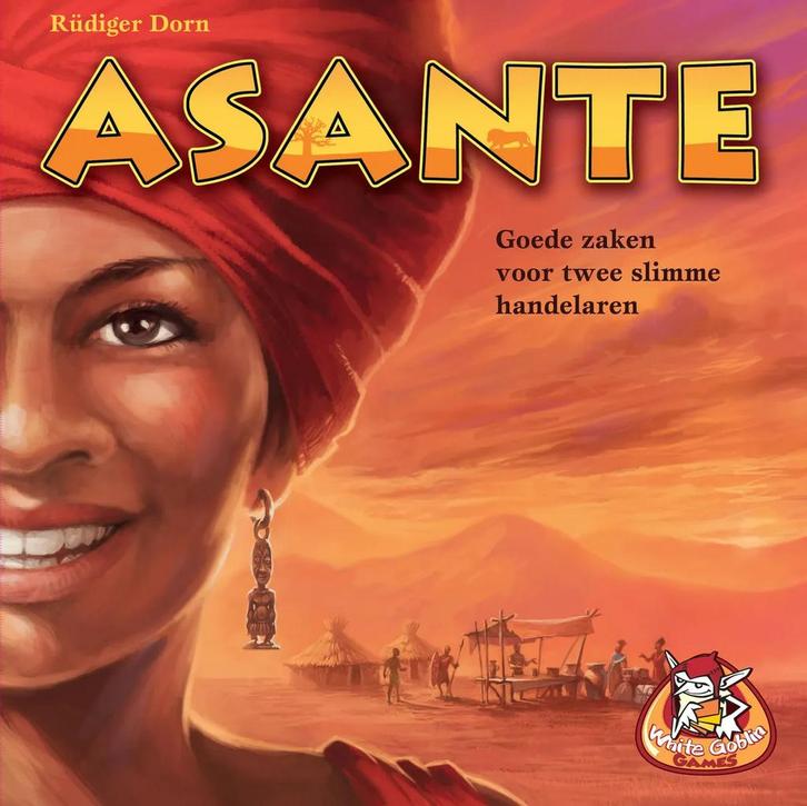 Asante Bordspel - Handelsspel voor 2 spelers, Hobby en Vrije tijd, Gezelschapsspellen | Bordspellen, Zo goed als nieuw, Een of twee spelers