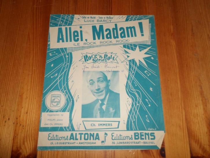 Allei madam - lam en loe - rock en rolleke - lucy barcy, Muziek en Instrumenten, Bladmuziek, Gebruikt, Artiest of Componist, Populair