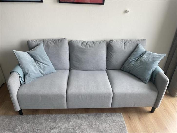 IKEA Angersby bank lichtgrijs 3-zits, Huis en Inrichting, Banken | Bankstellen, Zo goed als nieuw, Rechte bank, Driepersoons, 150 tot 200 cm