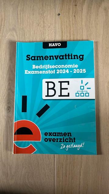 Samenvatting Examenstof Bedrijfseconomie HAVO beschikbaar voor biedingen