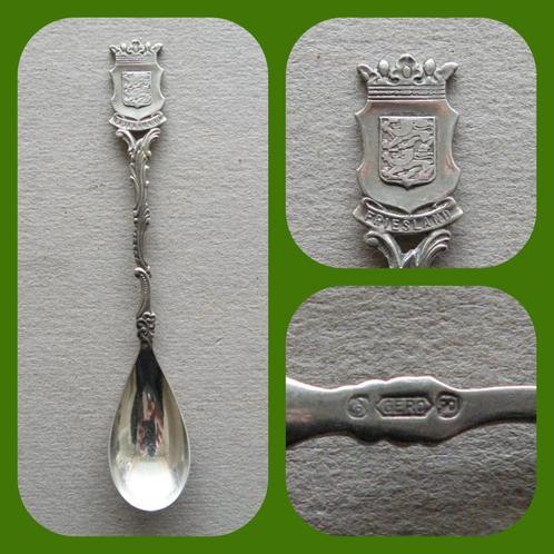 Gero lepeltje Wapen Friesland      (Verzendkosten nl € 1,30), Antiek en Kunst, Antiek | Bestek, Verzenden
